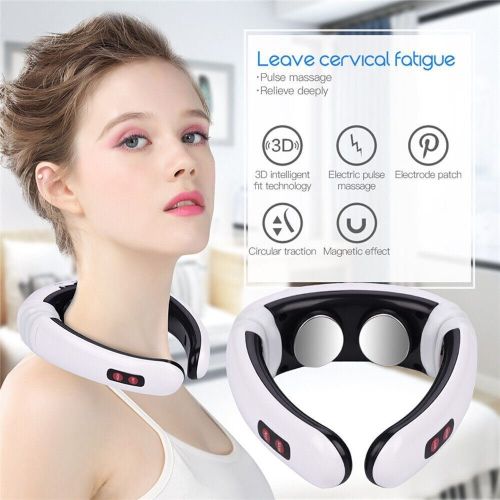 Electric Cervical Pulse Neck Massager Back Shoulder Muscle Relax Magnetic Therapy Pain Relief Tool Health Care Electric Cervical Pulse Neck Massager Back Shoulder Muscle Relax Magnetic Therapy Pain Relief Tool Health Care